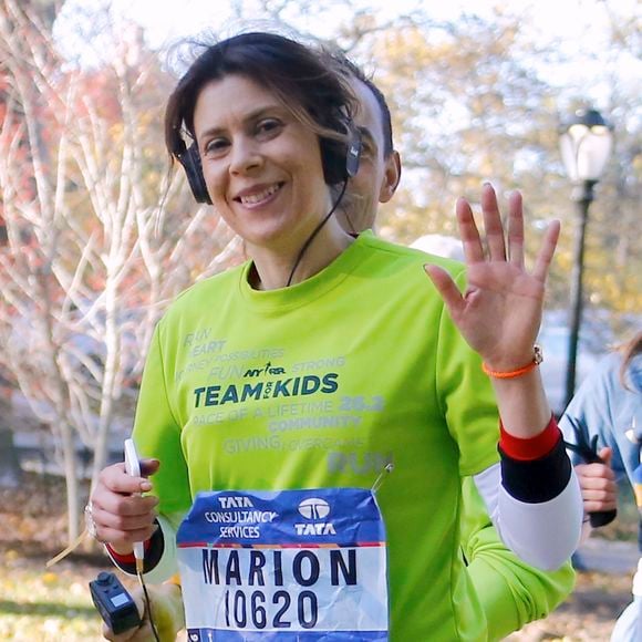 Marion Bartoli pendant le marathon de New York dans Central Park à New York City, New York, Etats-Unis, le 6 novembre 2016. © Agence/Bestimage