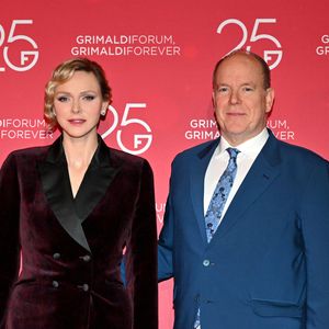 Le prince Albert II de Monaco et la princesse Charlene ont célébré les 25 ans du Grimaldi Forum et inauguré l'extension de l'espace d'exposition accompagné par M. Pierre André Chiappori représentant le ministre d'Etat de la Principauté, M. Henri Fissore, le président du Grimaldi, et de Mme Sylvie Biancheri, la directrice générale, à Monaco le 16 janvier 2025. © Bruno Bebert/Bestimage
