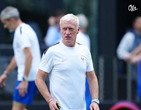Didier Deschamps, sélectionneur de l'équipe de France, lors d'une séance d'entraînement au stade de l'Inter Miami CF, à Miami. 
PA Photos/ABACA