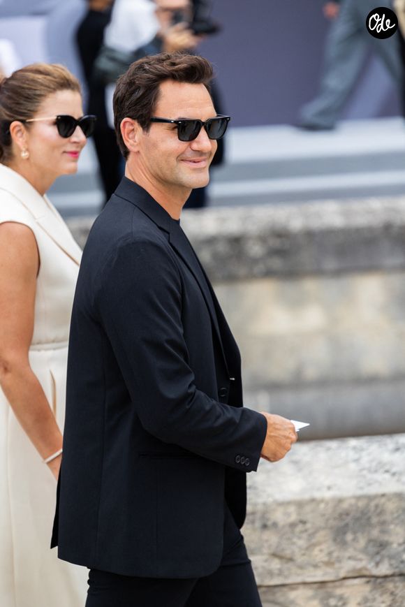 Roger Federer - Arrivées au défilé DIOR de la mode homme Printemps/Été 2026 dans le cadre de la Fashion Week de Paris à l'Hôtel National des Invalides, Place Vauban, à Paris, France, le 27 juin 2025. © Thibault Duboucher/Bestimage