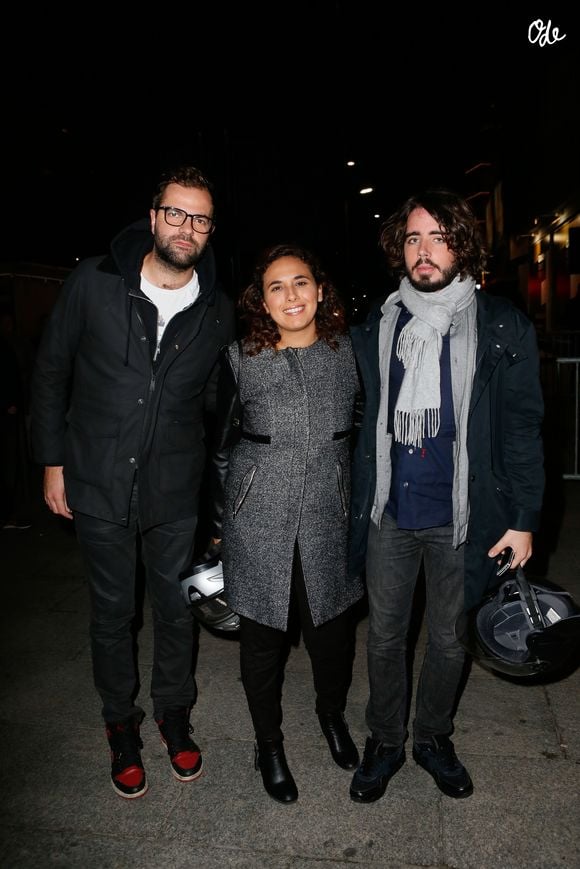Exclusif - Quentin (Quentin Margot), Salhia Brakhlia, Eric (Eric Metzger) - Arrivées des people à la soirée des 30 ans de Canal + au Palais des Sports à Paris le 31 octobre 2014.