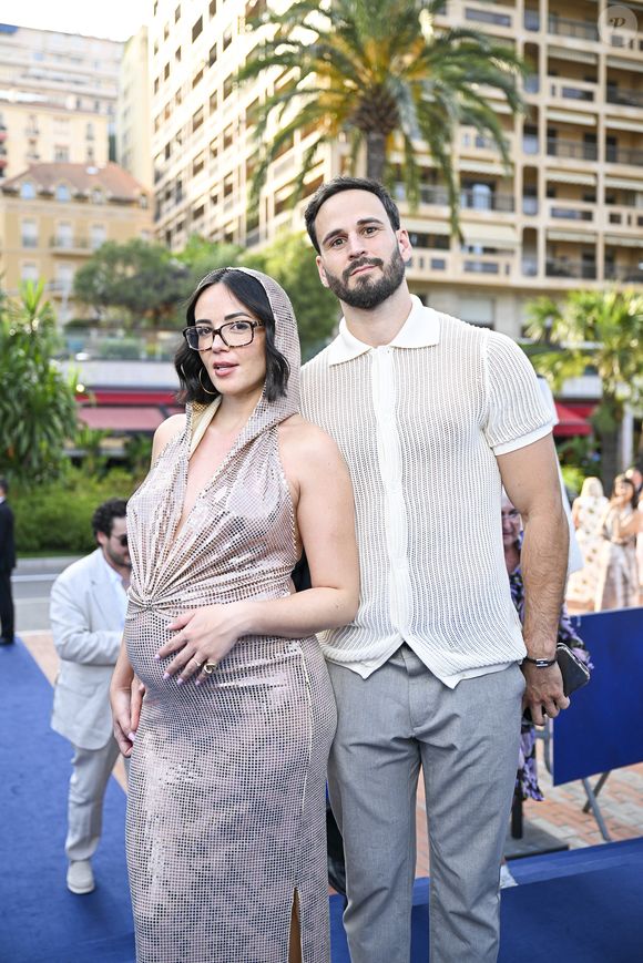 Exclusif - Agathe Auproux (enceinte) et son mari Maxence Picardet - Arrivées à la cérémonie d'ouverture du 64ème Festival de Télévision de Monte Carlo au Grimaldi Forum de Monaco le 13 juin 2025.
©Pierre Perusseau / Osuna / Bestimage