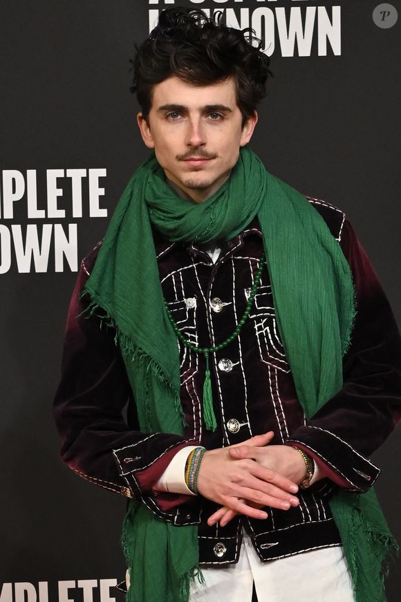 Timothee Chalamet participe au photocall de la première du film ''Un parfait inconnu'' à l'auditorium Parco della Musica le 17 janvier 2025 à Rome, Italie. © Sonia Tozzi/SGP/Bestimage