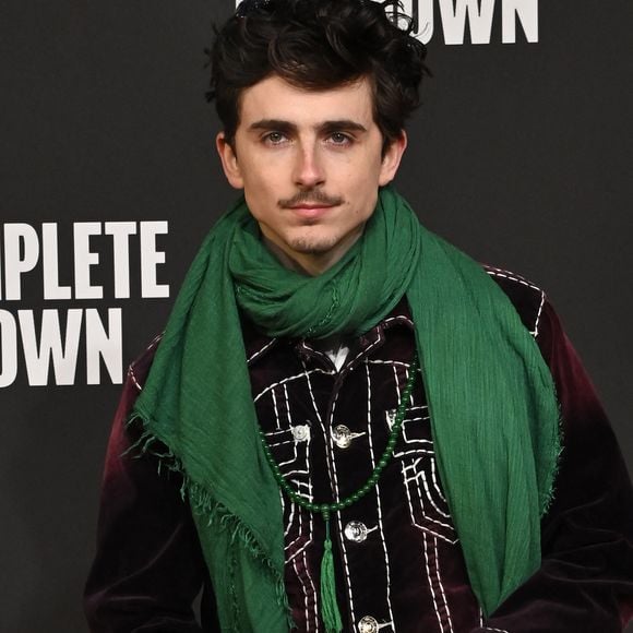 Timothee Chalamet participe au photocall de la première du film ''Un parfait inconnu'' à l'auditorium Parco della Musica le 17 janvier 2025 à Rome, Italie. © Sonia Tozzi/SGP/Bestimage