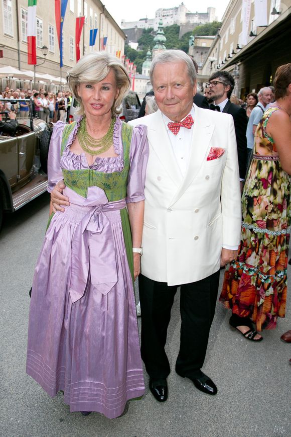 Claudia Huebner, Wolfgang Porsche - Représentation de "Fidelio" lors du festival de Salzbourg le 4 août 2015. Photo Press Service / BESTIMAGE