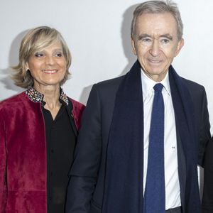 Semi-Exclusif - Hélène Mercier et son mari Bernard Arnault - Backstage du défilé de mode prêt-à-porter automne-hiver 2020/2021 "Dior" à Paris. Le 25 février 2020 © Olivier Borde / Bestimage