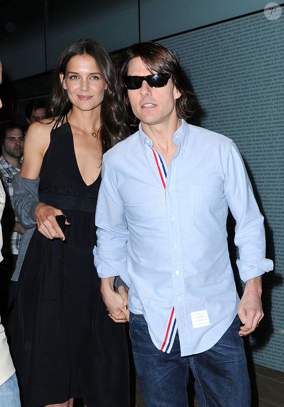 Katie Holmes et Tom Cruise à la sortie de la soirée pour le film « Don't Be Afraid of the Dark » à New York. © FAME PICTURES / BESTIMAGE