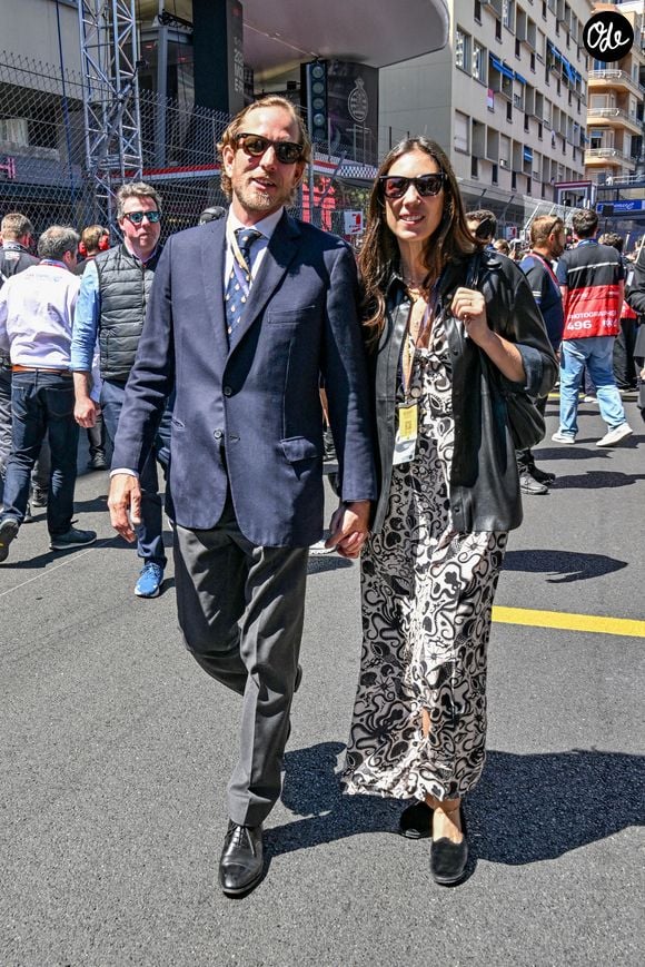 Andrea Casiraghi et sa femme Tatiana Santo Domingo assistent au Monaco E-Prix du Championnat du monde de Formule E de la FIA 2026 sur le circuit de Monaco à Monte-Carlo, Monaco, le 16 mai 2026. Photo by Bruno Bebert/Pool/ABACAPRESS.COM