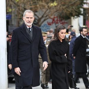 Le roi Felipe VI d'Espagne et la reine Letizia d'Espagne assistent aux funérailles de la princesse Irène de Grèce à la cathédrale métropolitaine d'Athènes à Athènes, Grèce, le 19 janvier 2026. Photo par Giannis Panagopoulos/Eurokinissi/ABACAPRESS.COM