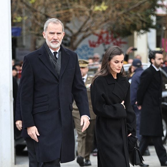 Le roi Felipe VI d'Espagne et la reine Letizia d'Espagne assistent aux funérailles de la princesse Irène de Grèce à la cathédrale métropolitaine d'Athènes à Athènes, Grèce, le 19 janvier 2026. Photo par Giannis Panagopoulos/Eurokinissi/ABACAPRESS.COM