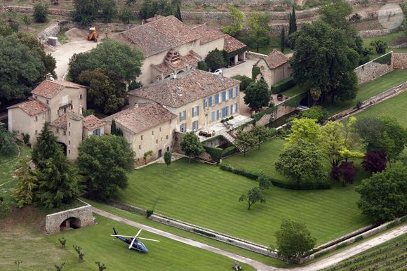 La nouvelle maison appelée Château de Miraval de Brad Pitt et Angelina Jolie à Correns, France dans le sud de la France le 31 mai 2008. Photo ABACAPRESS.COM