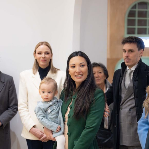 La princesse Charlène de Monaco, Louis Ducruet et ses filles Victoire et Constance, assistent à l'inauguration de 'Little Wonders' créé par Marie Ducruet et Élise Rouillard. Little Wonders est un espace dédié aux enfants avec des jeux, des activités éducatives et un café situé sur le Boulevard Rainier III. © Olivier Huitel/Pool Monaco/Bestimage
