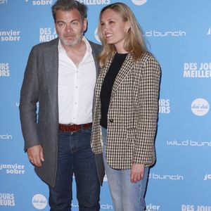 Clovis Cornillac, Lilou Fogli  -Avant-première du film Des jours meilleurs au cinéma Max Linder Panorama à Paris, lundi 7 avril 2025. © Christophe Aubert via Bestimage