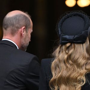 Le prince William et Kate Middleton lors des funérailles de la duchesse de Kent à la cathédrale de Westminster à Londres le 16 septembre 2025. © Zuma Press / Bestimage