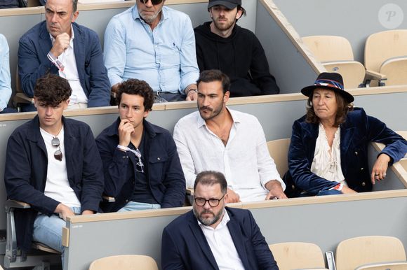 Raphael Kretz, Valentin Kretz, SANDRINE Kretz en tribune lors des Internationaux de France 2025 à Roland Garros le 06 juin 2025 à Paris, France. Photo by Nasser Berzane/ABACAPRESS.COM