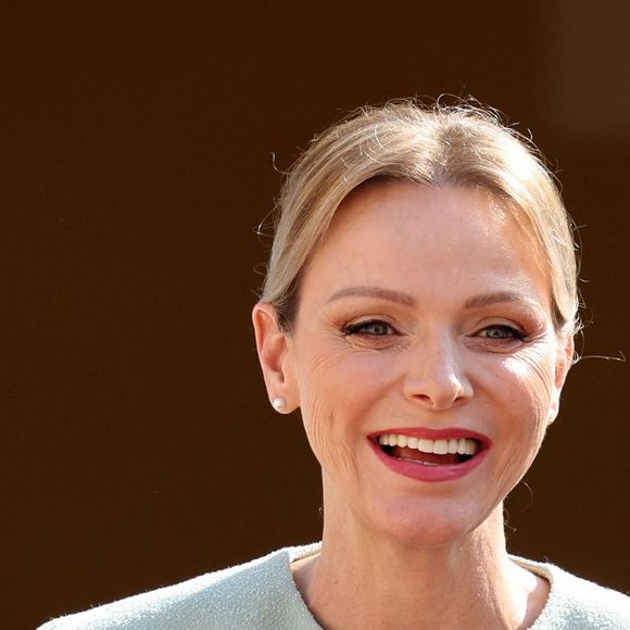 La princesse Charlène de Monaco lors de l'accueil du couple présidentiel français par le couple princier de Monaco au palais princier le 7 juin 2025

© Dominique Jacovides / Bestimage