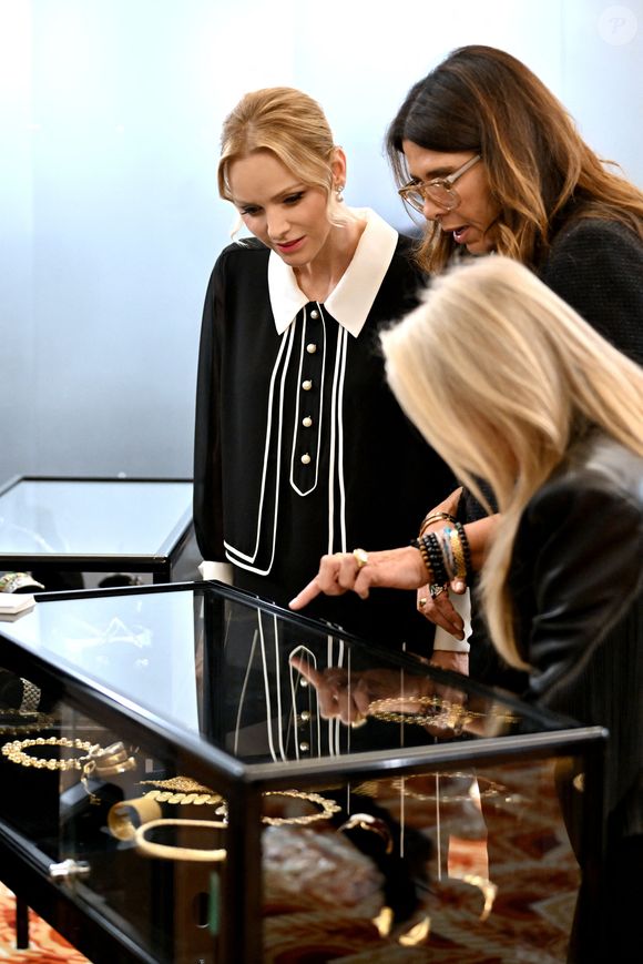 La princesse Charlene de Monaco était présente pour l'ouverture de la seconde édition du salon Joya, un salon international dédié au bijou, au One Monte-Carlo à Monaco, le 13 novembre 2025. © Bruno Bebert / Bestimage