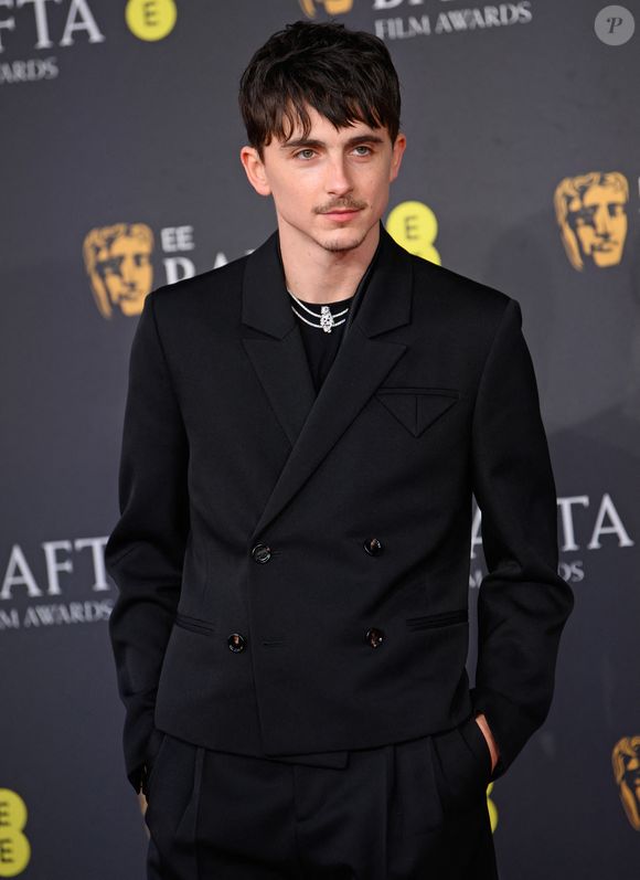 Timothée Chalamet - Photocall de la 78ème cérémonie des British Academy Film Awards (EE BAFTA) au Royal Albert Hall à Londres, le 16 février 2025. Photo par GOFF  / BESTIMAGE