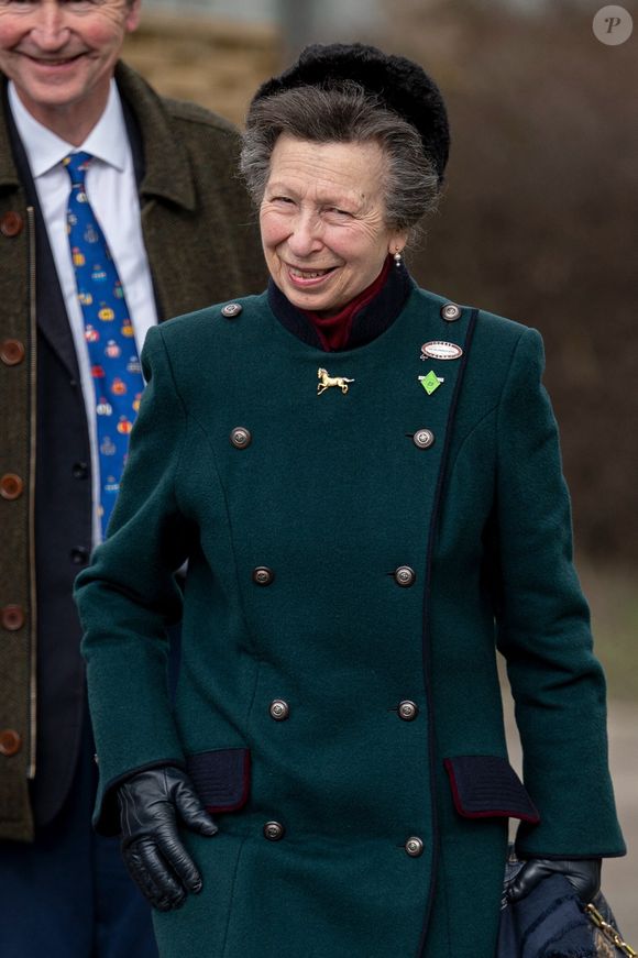 Princesse Anne, La princesse Anne, arrive au Festival de Cheltenham - Jour 4