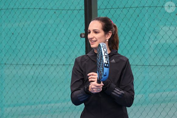 Charlotte Gabas lors du Tournoi de Padel des Célébrités du Lagardere Paris Racing pour l'Institut Imagine le 17 mai 2024 à Paris, France. Photo by Nasser Berzane/ABACAPRESS.COM