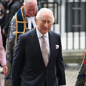 Le roi Charles III d'Angleterre  - La famille royale britannique célèbre le 76ème Commonwealth Day à l'abbaye de Westminster à Londres, le 10 mars 2025.