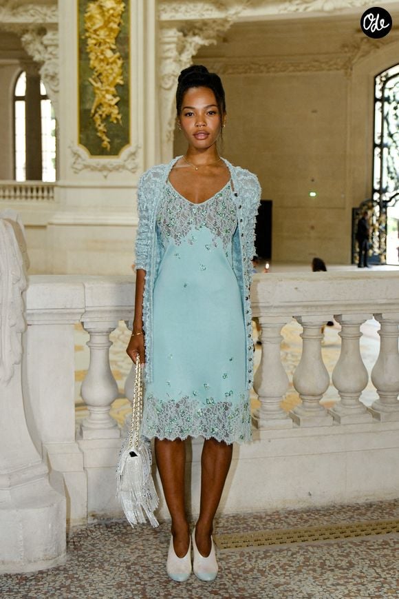 Quenlin Blackwell  au deuxième défilé Chanel "Collection Haute Couture Automne/Hiver 2026-2027" lors de la Fashion Week de Paris, le 7 juillet 2026

© Pauline Mourey / Bestimage