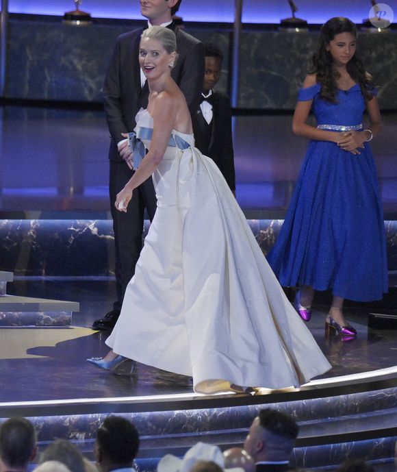 Dimanche 14 septembre 2025, la 77ème cérémonie des Emmy Awards s’est tenue au Peacock Theater à Los Angeles, en Californie.

Katherine LaNasa accepte le prix de la meilleure actrice dans une série dramatique pour "The Pitt" lors de la 77ème édition des Primetime Emmy Awards au Peacock Theater à Los Angeles le dimanche 14 septembre 2025. Photo by Jim Ruymen/UPI/ABACAPRESS.COM