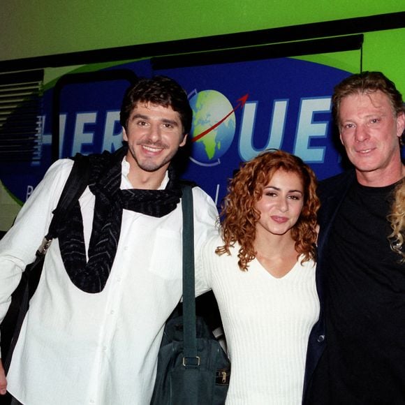 Archives - Le chanteur Herbert Léonard avec Patrick Fiori, Julie Zénatti et Véroniqua Antico artistes de la comédie Musicale "Notre Dame de Paris". © Patrick Carpentier / Bestimage