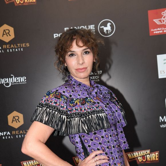 Exclusif - Anne Depétrini au photocall de la soirée du grand gala du "Marrakech du Rire 2022" pour la 10ème édition au palais El Badiî à Marrakech, Maroc, le 18 juin 2022. © Rachid Bellak/Bestimage