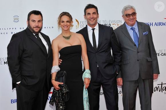 Laurent Ournac, Geraldine Lapalus, Patrick Guerineau et Thierry Heckendorn (Serie "Camping Paradis") - Ceremonie d'ouverture du 53eme festival de Monte Carlo au Forum Grimaldi a Monaco, le 9 juin 2013. JUNIOR / BESTIMAGE