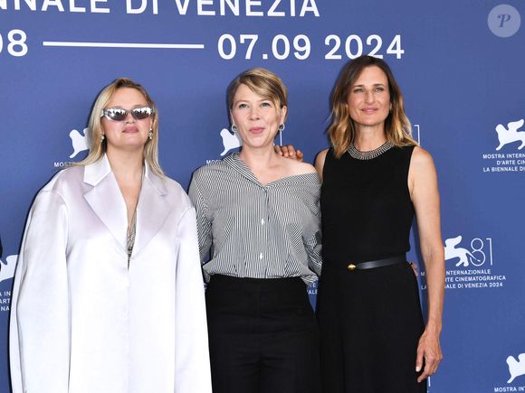 Photocall du film ''Three Friends'' (Trois Amies). Sur la photo, Sara Forestier, India Hair et Camille Cottin (Credit Image : © Alberto Terenghi/IPA via ZUMA Press)