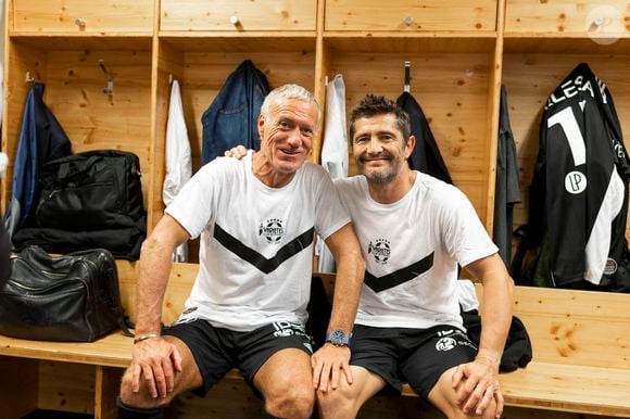 Exclusif - Didier Deschamps et Bixente Lizarazu - Backstage du match de football caritatif du Variétés Club de France contre les légendes des Avirons Bayonnais au profit des associations "Pièces Jaunes" et "Centre Hospitalier de la Côte Basque.

© Pierre Perusseau/Bestimage