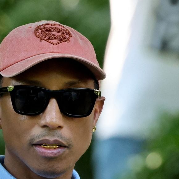 Pharrell Williams - Réception de la France Music Week au Palais de l'Elysée dans le cadre de la Fête de la Musique à Paris le 20 Juin 2025. © Dominique Jacovides/Bestimage