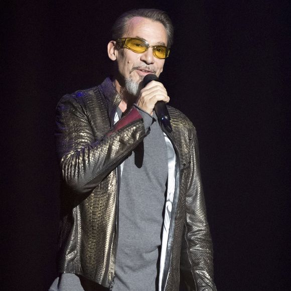 Le chanteur Florent Pagny sur scène lors d'un concert à Nice, le 21 octobre 2017.

Photo de  Syspeo.c/ANDBZ/ABACAPRESS.COM