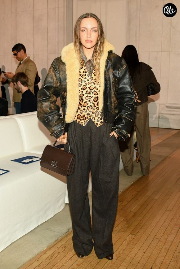 Carla Ginola au défilé Ralph Lauren, collection prêt-à-porter printemps/été 2027 à New York, le 9 septembre 2026. Crédit photo : BFA.com / Backgrid USA / Bestimage