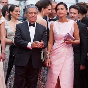 Christian Clavier et sa femme Isabelle De Araujo (Bijoux APM Monaco) - Montée des marches du film "Jimmy's Hall" lors du 67 ème Festival du film de Cannes - Cannes le 22 mai 2014. BORDE-MOREAU / BESTIMAGE