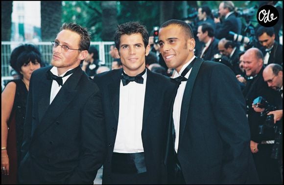 Archives - Frank Delay, Filip Nikolic et Adel Kachermi du groupe 2be3 à Paris au Festival de Cannes en 1998.
Crédit : RINDOFF-GARCIA / BESTIMAGE