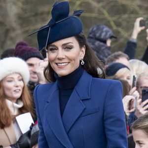 Catherine (Kate) Middleton, princesse de Galles - Les membres de la famille royale britannique lors de la messe du matin de Noël en l'église St-Mary Magdalene à Sandringham, le 25 décembre 2023. AGENCE / BESTIMAGE
