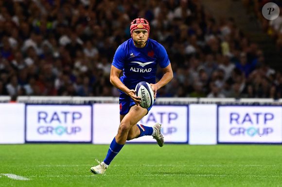 Louis Bielle Biarrey ( 14 - France ) - Test match international de rugby à XV avant la Coupe du monde entre la France et les Fidji au stade de la Beaujoire à Nantes, France, le 19 août 2023. la France a gagné 34-17. © Federico Pestellini/Panoramic/Bestimage