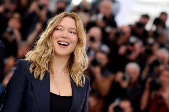 Léa Seydoux - Photocall du film "Le deuxième acte", présenté hors compétition, lors du 77ème Festival International du Film de Cannes (14 - 25 mai 2024), le 15 mai 2024.