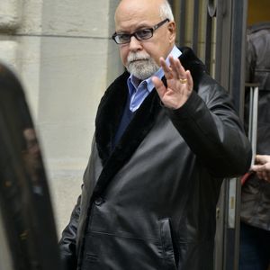 Celine Dion et son mari René Angelil quittent l'hôtel Royal Monceau à Paris, France, le 12 novembre 2013. Photo by ABACAPRESS.COM