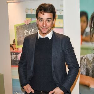 Julian Bugier lors de la clôture de l'opération "Levons le doigt pour l'éducation des filles" chez We Are à Paris le 30 janvier 2020.

© Coadic Guirec / Bestimage