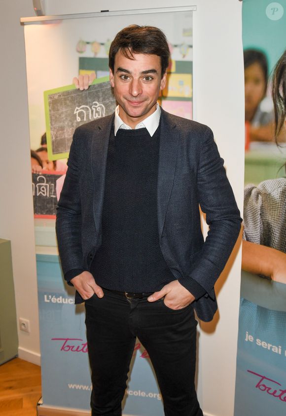 Julian Bugier lors de la clôture de l'opération "Levons le doigt pour l'éducation des filles" chez We Are à Paris le 30 janvier 2020.

© Coadic Guirec / Bestimage