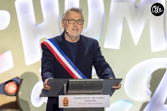 Exclusif - Laurent Ruquier durant l'enregistrement de la seconde soirée de "L'humour à la plage" pour la 3eme édition du festival de Juan les Pins à la pinède Gould le 27 juin 2026. © Jack Tribeca/Bestimage