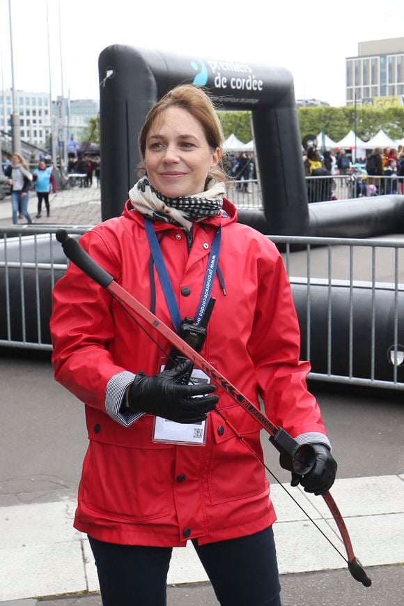 Nathalie Péchalat lors de la 10ème édition de la Journée "Evasion" au Stade de France à Saint-Denis, Seine Saint-Denis, France, le 24 avril 2024. 4000 enfants malades et/ou en situation de handicap (issus des structures médico-sociales), accompagnés de leurs familles, passent en mode supporters des Bleus le mercredi 24 avril, de 10h à 18h, pour une respiration sportive et para-sportive, ludique et festive proposée par l’association Premiers de Cordée, qui fête cette année ses 25 ans. © Michael Baucher/Panoramic/Bestimage