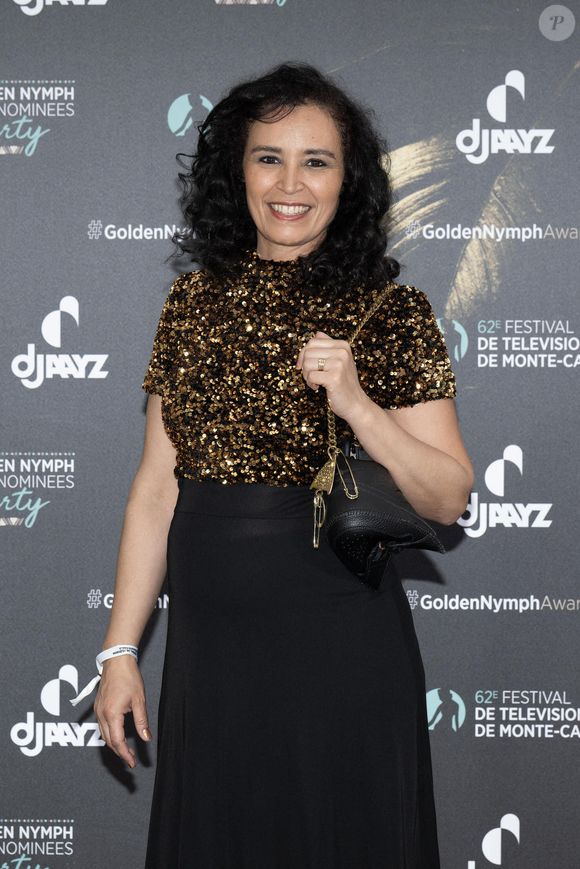 Aida Touihri assiste à la soirée des nominés lors du 62e Festival de télévision de Monte-Carlo le 19 juin 2023 à Monte-Carlo, Monaco. Photo par David Niviere/ABACAPRESS.COM