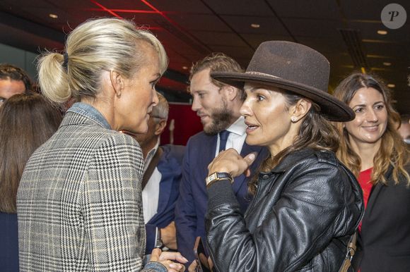 Exclusif - Nadia Fares, Laeticia Hallyday - Inauguration du "Johnny's Bar" à l'AccorHotels Arena Paris Bercy à Paris, à l'occasion du concert hommage à Johnny Hallyday. Le 14 septembre 2021
© Borde-Jacovides-Moreau / Bestimage