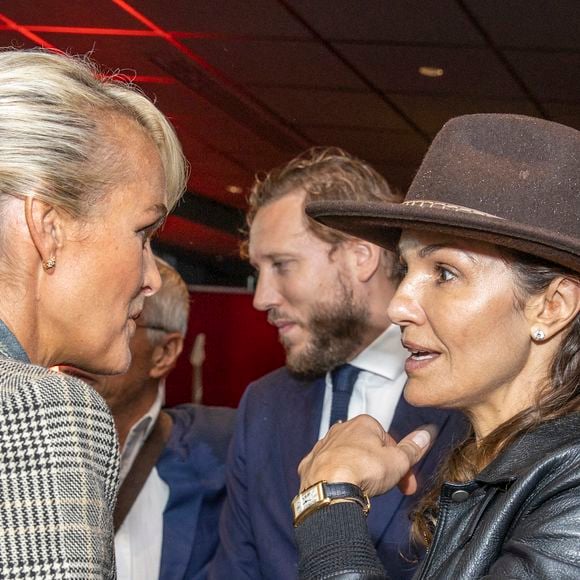 Exclusif - Nadia Fares, Laeticia Hallyday - Inauguration du "Johnny's Bar" à l'AccorHotels Arena Paris Bercy à Paris, à l'occasion du concert hommage à Johnny Hallyday. Le 14 septembre 2021
© Borde-Jacovides-Moreau / Bestimage