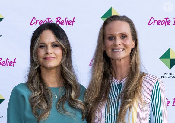 La princesse Sofia (Hellqvist) de Suède, Frida Vesterberg, fondatrice de l'association - 15ème  anniversaire de "Project Playground" au Musée du Jouet de Stockholm, le 25 septembre 2025. © Action Press / Bestimage