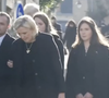 L'arrivée de Marine Le Pen et de ses enfants pour les obsèques de Jean-Marie Le Pen
